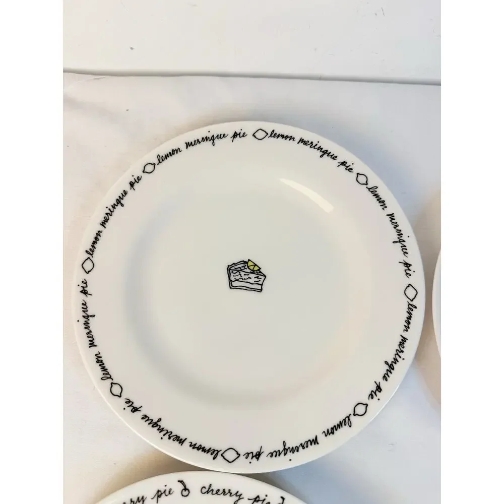 Set Of 4 Pottery Barn Dessert Plates